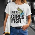 Reel Girl Fish Unisex T-Shirt Gifts for Her