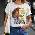Remembering My Ancestors Junenth Black Freedom 1865 Gift Unisex T-Shirt Gifts for Her