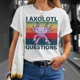 Retro I Axolotl Questions Funny Cute Axolotl Unisex T-Shirt Gifts for Her