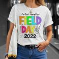 School Field Day Teacher Im Just Here For Field Day 2022 Peace Sign Unisex T-Shirt Gifts for Her