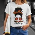 Teacher African Women Messy Bun Teach Black History Month Unisex T-Shirt Gifts for Her