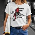 Time For A Mega Pint Funny Sarcastic Saying Unisex T-Shirt Gifts for Her