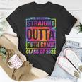 2022 Graduation Tiedye Straight Outta 5Th Fifth Grade Unisex T-Shirt Unique Gifts