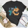 7Th Birthday Boy Dog Puppy Children Im 7 Birthday Party Unisex T-Shirt Unique Gifts