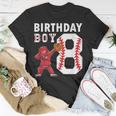 8 Years Old Boy Baseball Player 8Th Birthday Kids Unisex T-Shirt Funny Gifts