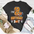 8Th Birthday Basketball Boy 8 Years Old Kids Unisex T-Shirt Funny Gifts