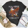 Are You Free Tonight 4Th Of July American Dabbing Bald Eagle Unisex T-Shirt Funny Gifts