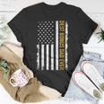 Best Bonus Dad Ever With Us American Flag Unisex T-Shirt Unique Gifts