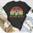 Best Pitbull Dad Ever Pitbull Dog Lovers Fathers Day Unisex T-Shirt Unique Gifts