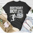 Birthday Boy 8 Soccer Football 8Th Birthday Eight Year Old Unisex T-Shirt Funny Gifts