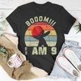 Boom I Am 9 Gift Boy 9 Years Being Awesome 9Th Birthday Unisex T-Shirt Unique Gifts