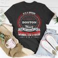 Boston Shirt Family Crest BostonShirt Boston Clothing Boston Tshirt Boston Tshirt For The Boston T-Shirt Funny Gifts