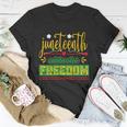 Celebrate Juneteenth Green Freedom African American Unisex T-Shirt Unique Gifts