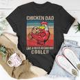Chicken Chicken Chicken Dad Like A Regular Dad Farmer Poultry Father Day_ V8 Unisex T-Shirt Unique Gifts