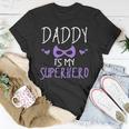 Cute Graphic Daddy Is My Superhero With A Mask T-shirt Personalized Gifts