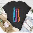 Dad Papa Father Colorful Asl American Sign Language Deaf T-shirt Personalized Gifts