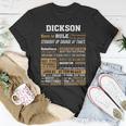 Dickson Name Dickson Born To Rule T-Shirt Personalized Gifts