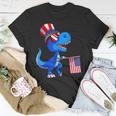 Dinosaur 4Th Of July Usa Flag Dino Kids Boys July 4 Unisex T-Shirt Unique Gifts