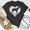 Distressed Cane Corso Heart Dog Owner Graphic Unisex T-Shirt Unique Gifts