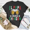 El Papa Mas Chingon Funny Mexican Dad Husband Regalo Flag V2 Unisex T-Shirt Funny Gifts