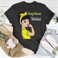 Ewings Sarcoma Warrior Strong Women Yellow Women Ewings Sarcoma Ewings Sarcoma Awareness Unisex T-Shirt Funny Gifts