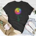 Faith Cross Flower Rainbow Christian Gift Unisex T-Shirt Unique Gifts