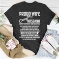 Father Grandpa I Am A Proud Wife Of A Crazy Husband He May Seem Quiet And Reserved104 Family Dad Unisex T-Shirt Unique Gifts