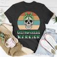 Gastroparesis Warrior Skull Women Vintage Green Ribbon Gastroparesis Gastroparesis Awareness Unisex T-Shirt Funny Gifts