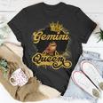 Gemini Queen Birthday Girl Afro Woman Black Queen Zodiac Unisex T-Shirt Funny Gifts