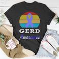 Gerd Awareness Vintage Periwinkle Blue Ribbon Gastroesophageal Reflux Disease Gerd Awareness Unisex T-Shirt Funny Gifts