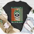 Glaucoma Warrior Skull Women Vintage Green Ribbon Glaucoma Glaucoma Awareness Unisex T-Shirt Funny Gifts