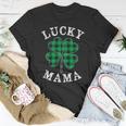 Green Plaid Lucky Mama Matching Family Pajama St Patricks Day Unisex T-Shirt Unique Gifts