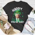 Happy 4Th Of July Biden Leprechaun Shamrock St Patricks Day Unisex T-Shirt Unique Gifts