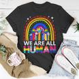 Human Lgbt Flag Gay Pride Month Transgender Rainbow Lesbian Unisex T-Shirt Unique Gifts
