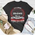 Irons Shirt Family Crest IronsShirt Irons Clothing Irons Tshirt Irons Tshirt For The Irons T-Shirt Funny Gifts