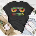 Juneteenth Sunglasses Black Pride Flag Fists Men Women Unisex T-Shirt Unique Gifts