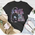 Just A Girl Who Loves Boxing Ink Splatter Unisex T-Shirt Funny Gifts