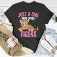 Just A Girl Who Loves Tigers Cute Kawaii Tiger Animal Unisex T-Shirt Unique Gifts