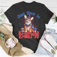 Just Here To Bang Funny Fourth Of July 4Th Of July Corgi Unisex T-Shirt Funny Gifts
