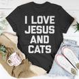 I Love Jesus & Cats Cat Owner Cats Lover Jesus T-shirt Personalized Gifts