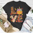 Love Unicorn Turkey Thanksgiving Happy 15 Shirt Unisex T-Shirt Funny Gifts