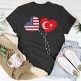 Loving Usa Turkey Flag Heart Turkish 13 Shirt Unisex T-Shirt Funny Gifts