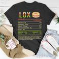 Lox Nutrition Facts Funny Christmas 12 Shirt Unisex T-Shirt Funny Gifts