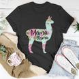 Mama Llama Floral Unisex T-Shirt Funny Gifts