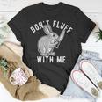 Mens Dont Fluff With Me Tshirt Funny Bunny Rabbit Easter Graphic Novelty Tee 176 Trending Unisex T-Shirt Funny Gifts