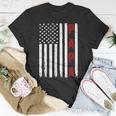 Mens Fathers Day Best Dad Ever Usa American Flag Unisex T-Shirt Unique Gifts