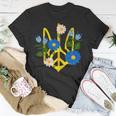 Peace In The Crest Of Ukraine Peace And Solidarity For Ukraine Unisex T-Shirt Funny Gifts