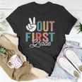 Peace Out First Grade Last Day Of School 2022 Graduation Unisex T-Shirt Unique Gifts
