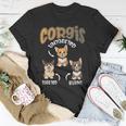 Pembroke Welsh Corgi Untoasted Toasted Burnt Dog Lovers V4 Unisex T-Shirt Unique Gifts