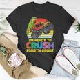 Ready To Crush 4Th Grade Dino Monster Truck Back School Boys Unisex T-Shirt Unique Gifts